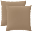 Pude 2 stk. HEERLEN Gråbrun 65 x 65 cm Polyester