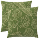 Pude 2 stk. HEERLEN Bladdesign 80 x 80 cm Polyester