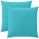 Pude 2 stk. HEERLEN Turkis 80 x 80 cm Polyester