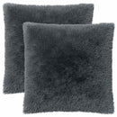 pyntepude 2 stk. HEERLEN Antracit 80 x 80 cm PV Fleece