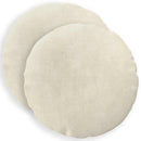 Pude med pude HEERLEN 2 stk. Cremefarvet Mikrofiber Fleece