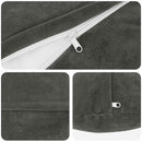 Pude med pude HEERLEN 6 stk. Antracit Mikrofiber Fleece