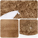 Pude med pude HEERLEN 2 stk. Gråbrun PV Fleece