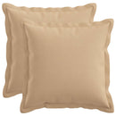 Pude med pude HOUTEN 2 stk. Cremefarvet Faux Linned