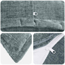 Pude 2 stk. HOUTEN Lyseblå 30 x 30 cm Chenille Stof