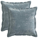 Pude 2 stk. HOUTEN Lyseblå 30 x 30 cm Chenille Stof