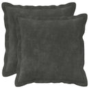 Pude med pude HOUTEN 2 stk. Antracit Mikrofiber Fleece