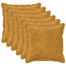 Pude med pude HOUTEN 6 stk. Gul Mikrofiber Fleece