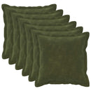 Pude med pude HOUTEN 6 stk. Grøn Mikrofiber Fleece