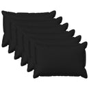 Pude med pude HOUTEN 6 stk. Sort Faux Linned