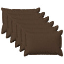 Pude med pude HOUTEN 6 stk. Brun Faux Linned