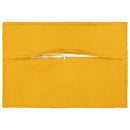 Pude med pude HOUTEN 2 stk. Lys Gul Faux Linned