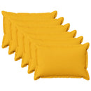 Pude med pude HOUTEN 6 stk. Lys Gul Faux Linned