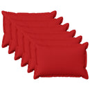 Pude med pude HOUTEN 6 stk. Rød Faux Linned