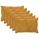 Pude med pude HOUTEN 6 stk. Gul Mikrofiber Fleece