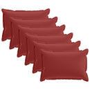 Pude med pude HOUTEN 6 stk. Vinrød Polyester