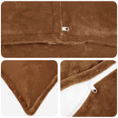 Kastpude 6 stk. HOUTEN Lys Brun 30 x 50 cm Flannel