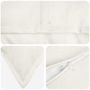 Pude med pude HOUTEN 2 stk. Hvid Faux Linned
