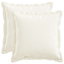 Pude med pude HOUTEN 2 stk. Hvid Faux Linned