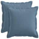 Kastpude 2 stk. HOUTEN Jeans blå 35 x 35 cm Faux Linned