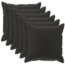 Pude med pude HOUTEN 6 stk. Sort Polyester