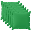 pyntepude 6 stk. HOUTEN Grøn 40 x 40 cm Polyester
