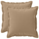 Pude med pude HOUTEN 2 stk. Gråbrun Polyester