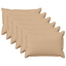 Pude med pude HOUTEN 6 stk. Cremefarvet Faux Linned