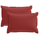 Pude med pude HOUTEN 2 stk. Vinrød Polyester