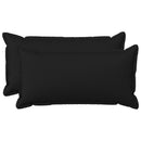 Pude med pude HOUTEN 2 stk. Sort Faux Linned