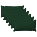 Pude med pude HOUTEN 6 stk. Mørkegrøn Faux Linned