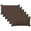 Pude med pude HOUTEN 6 stk. Gråbrun Faux Linned