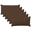 Pude med pude HOUTEN 6 stk. Brun Faux Linned