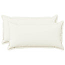 Pude med pude HOUTEN 2 stk. Hvid Faux Linned