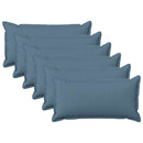 Pude med pude HOUTEN 6 stk. Jeans blå Faux Linned