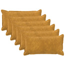 Pude med pude HOUTEN 6 stk. Gul Mikrofiber Fleece