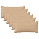Pude med pude HOUTEN 6 stk. Cremefarvet Faux Linned