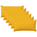 Pude med pude HOUTEN 6 stk. Lys Gul Faux Linned