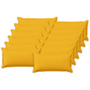 Pude med pude HOUTEN 12 stk. Lys Gul Faux Linned