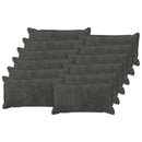 Pude med pude HOUTEN 12 stk. Antracit Mikrofiber Fleece
