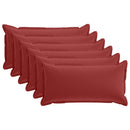 Pude med pude HOUTEN 6 stk. Vinrød Polyester