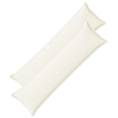 Pude med pude HOUTEN 2 stk. Hvid Faux Linned