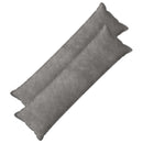 Pude 2 stk. HOUTEN Lysegrå 40 x 145 cm Mikrofiber Fleece
