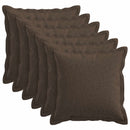 Pude med pude HOUTEN 6 stk. Gråbrun Faux Linned