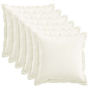 Pude med pude HOUTEN 6 stk. Hvid Faux Linned