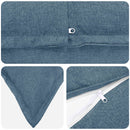 Pude med pude HOUTEN 12 stk. Jeans blå Faux Linned