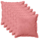 Pude med pude HOUTEN 6 stk. Lyserød Fløjl