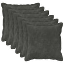 Pude med pude HOUTEN 6 stk. Antracit Mikrofiber Fleece