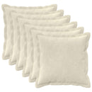 Pude med pude HOUTEN 6 stk. Cremefarvet Mikrofiber Fleece
