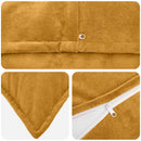 Pude med pude HOUTEN 2 stk. Gul Mikrofiber Fleece